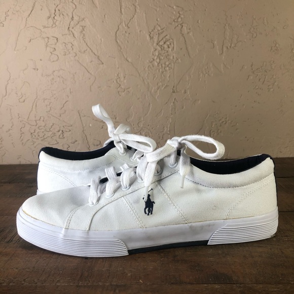 white polo canvas shoes